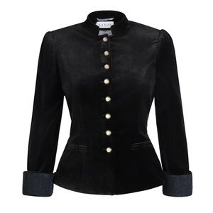 Sanoe Annabelle Blazer size 4 / small Black Velvet